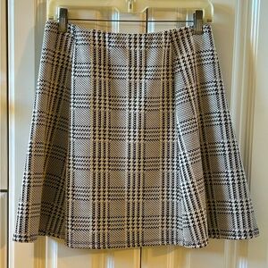 LP black-and-white plaid school girl skirt